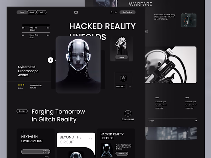 Cyberpunk Landing Page