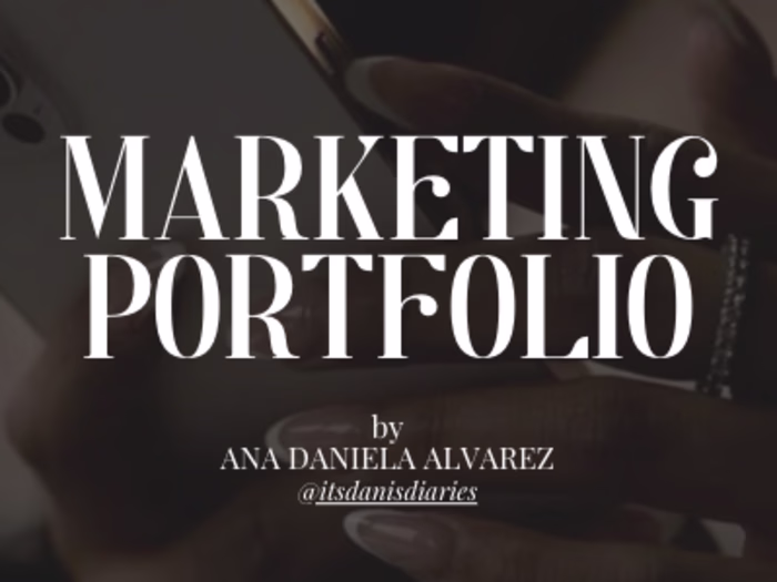 Ana's Marketing Portfolio
