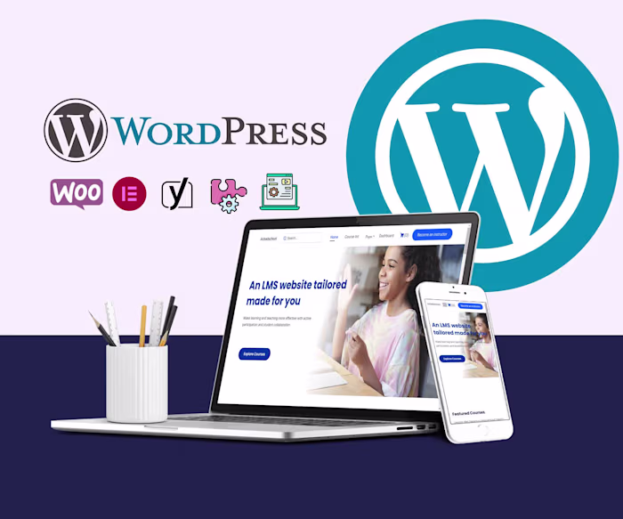 Tailored E-Learning Platform Built with Elementor