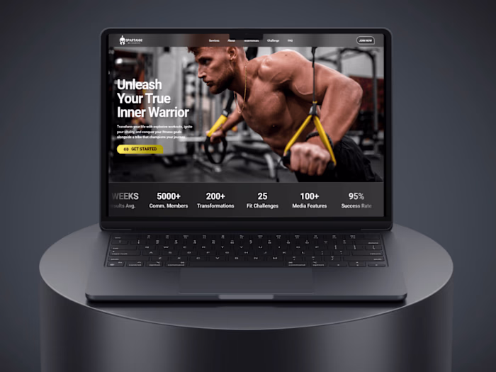 Spartan Fitness Landing Page Template 💪