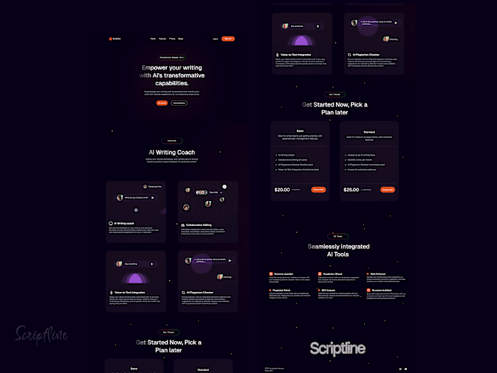 Scriptline – AI Landing Page Writing Assistant