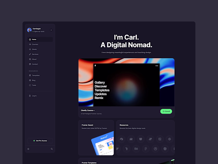 Mirak - Portfolio Hub Website