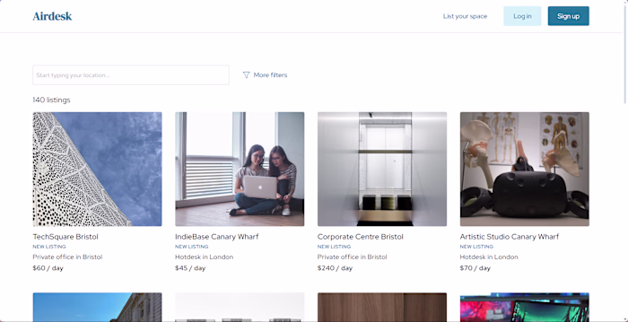 A Marketplace application for office spaces