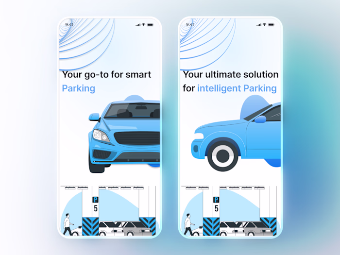 Splash Screen UI — Car Parking App Branding Design