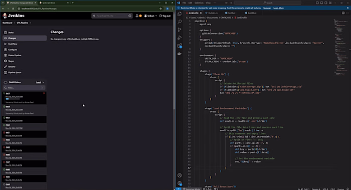 Jenkins automation that can make a Unity build