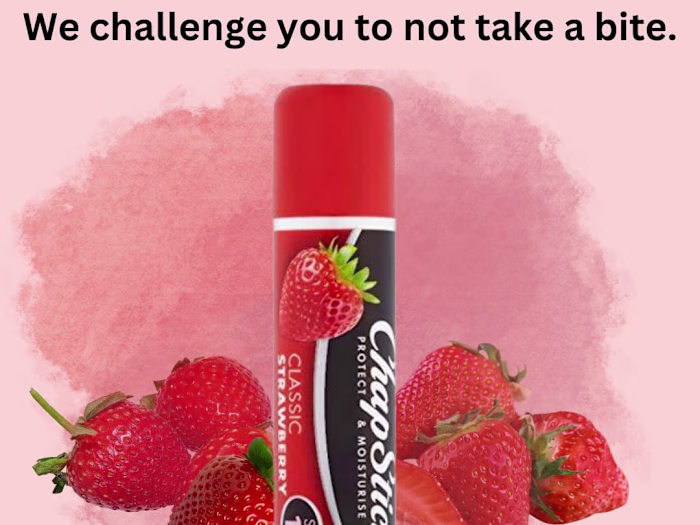 One page Instagram Ad - Strawberry Chapstick