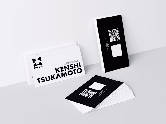 Minimalist Monochrome Business Card Design