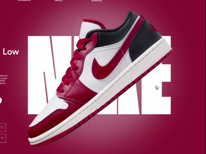 Nike Web Page Re-Design