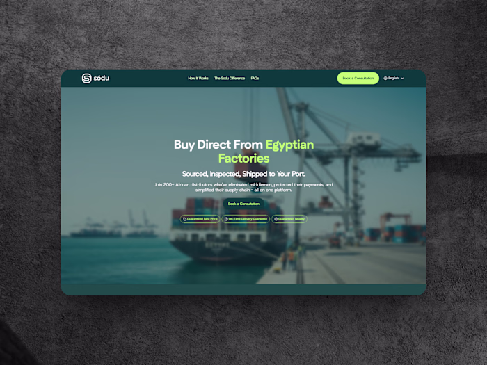 Landingpage Redesign for Sodu