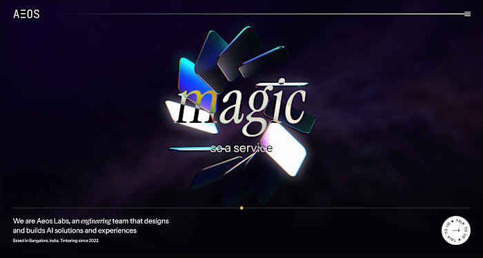 AEOS Labs // Framer weds Spline