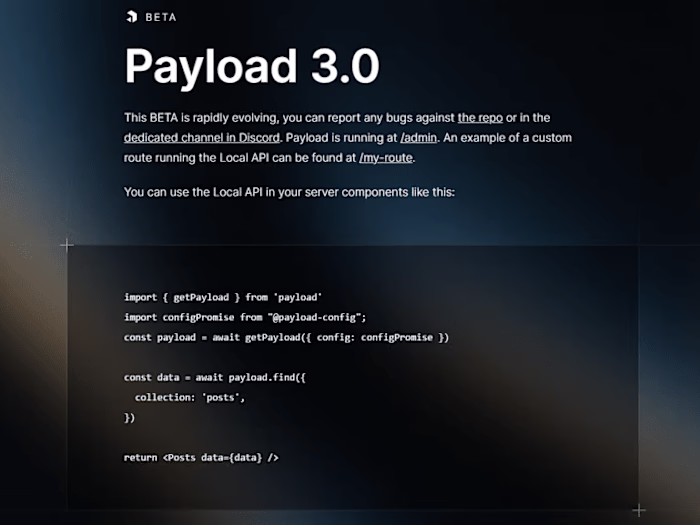 Collab with Payload (trusted by fortune 500 companies)
