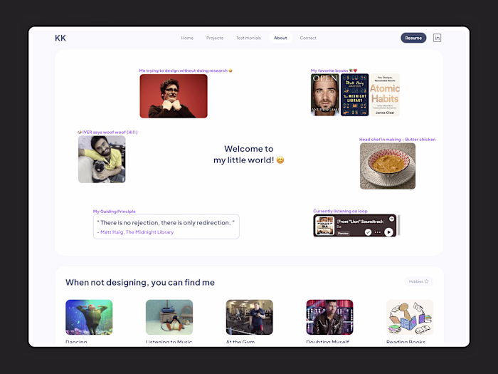 Developing engaging and impactful portfolio via Framer and Figma
