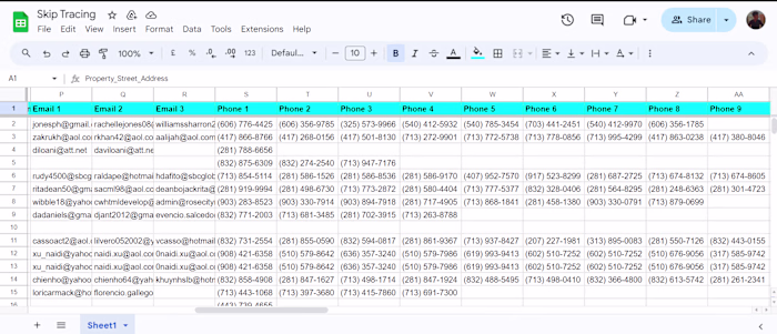 I help my client to find their missing emails and phone numb...