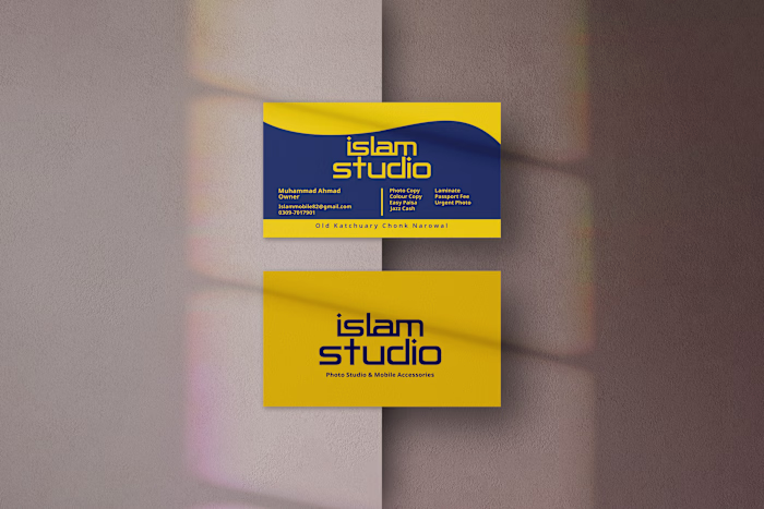 Islam Studio Business Card Design