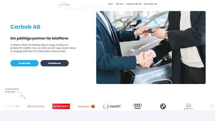 Carbob a Car dealership website
