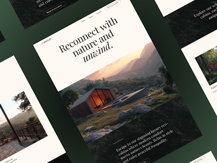 CabinLife - Luxury Eco-friendly Cabin Template