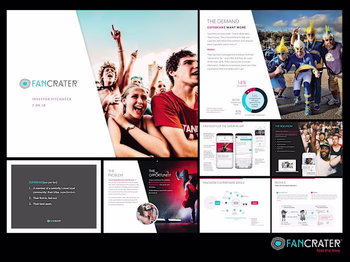 Digital Entertainment Startup Investor Pitch Deck