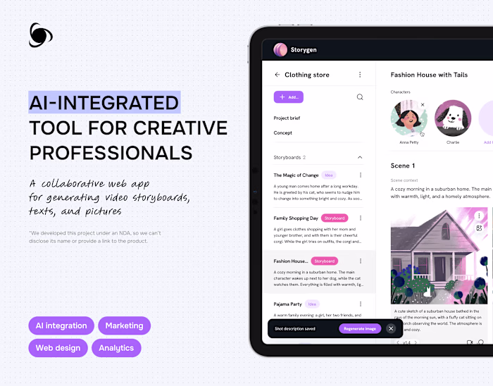 AI Creative Web App Design for Marketing | IdentiXA