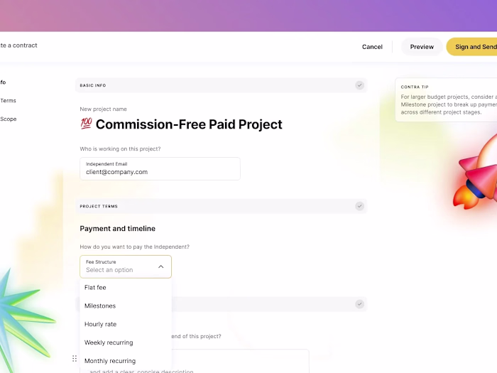 Contra Paid Projects
