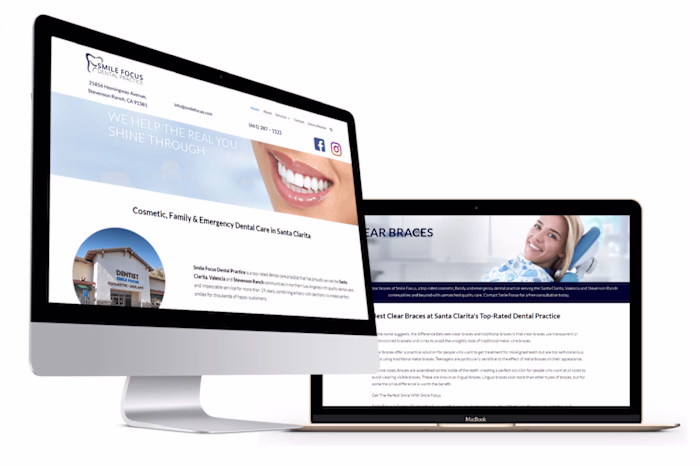 Web & UX Design & Content for smilefocus.com