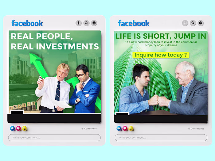 Real Estate Social Media Post Design for FB, Insta & LinkedIn