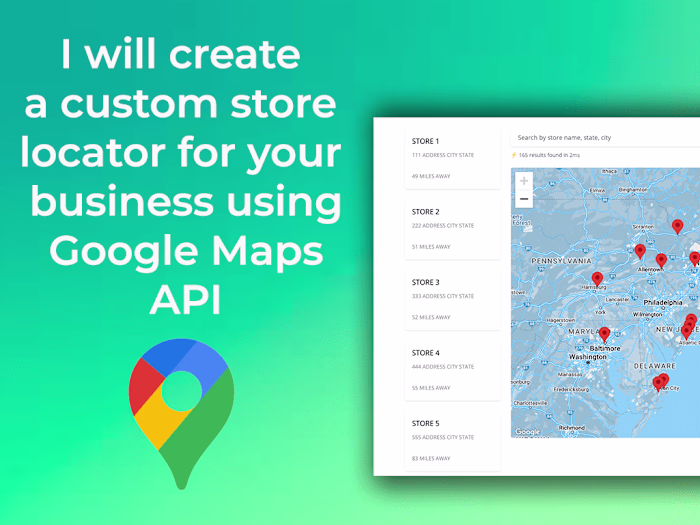 Google Maps API Store Locator