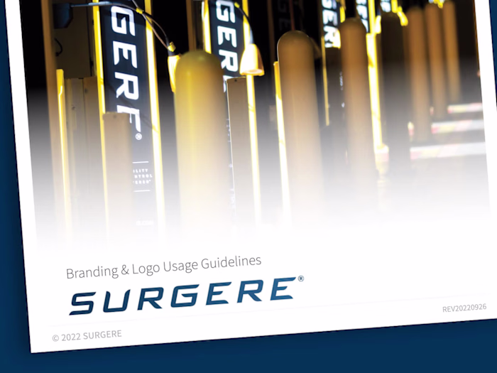 Surgere Branding Guidelines Redesign