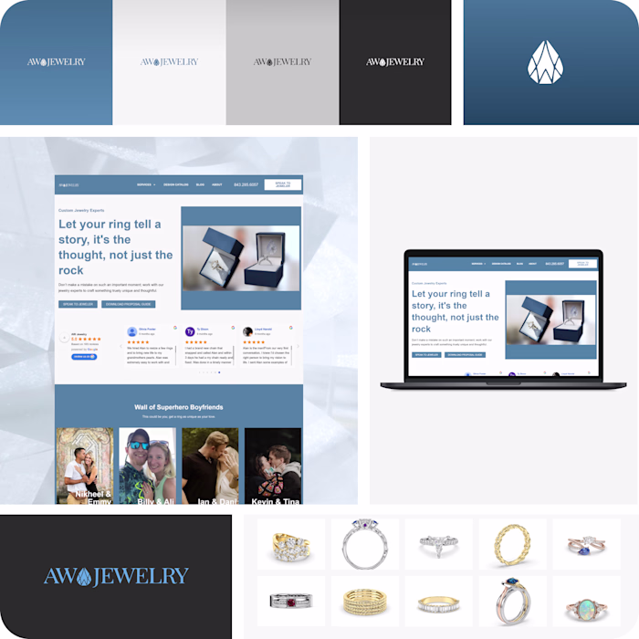 Custom Jewelry Portfolio Site with Memberstack & Wized