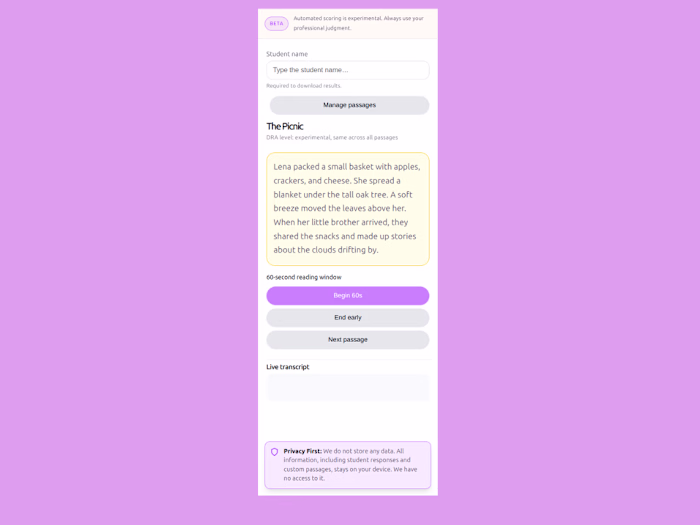 Development of DRA Assessment Web Application