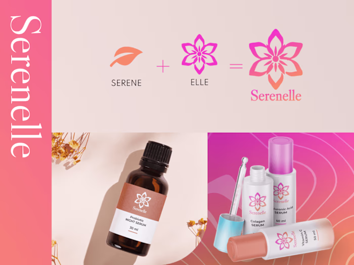 Serenelle - Brand & Product Design + Mockups