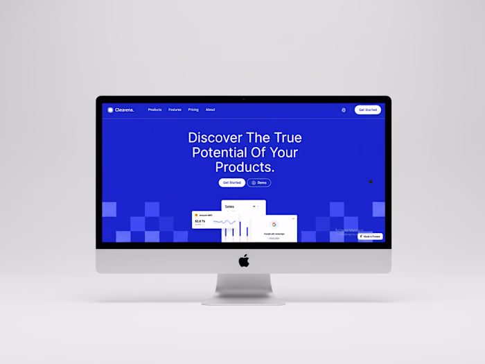 UI design crafted in Figma and seamlessly developed in Framer 