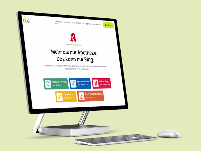 ⚕️ Rebranding, Website Relaunch & SEO Ramp-up for Ring Apotheken