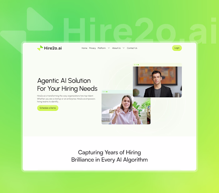 Hire2o – Figma Design & Webflow Development