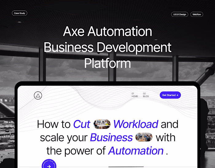 Axe Automation — UI/UX Design & Webflow Development