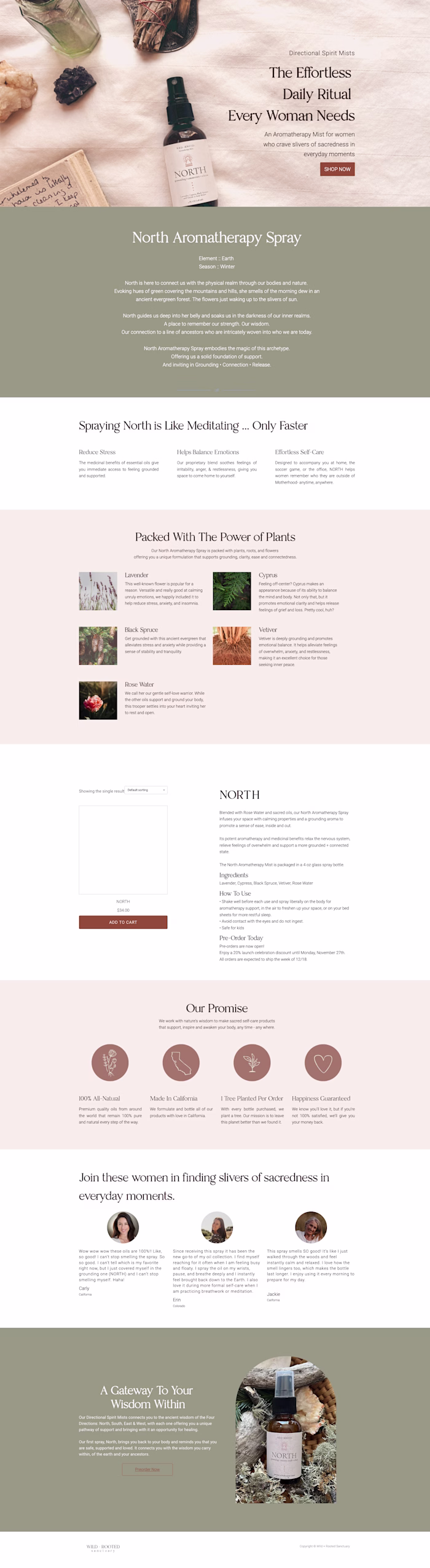 Wild and Rooted Sales Page and Product Launch