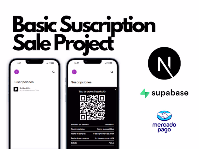 Basic Suscription Sale Project