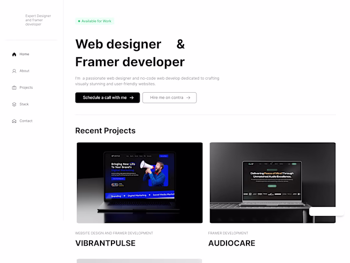 My personal portfolio (Tee-grand studios)