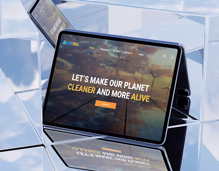 Hamsol ™ | Green Energy website | Web Design