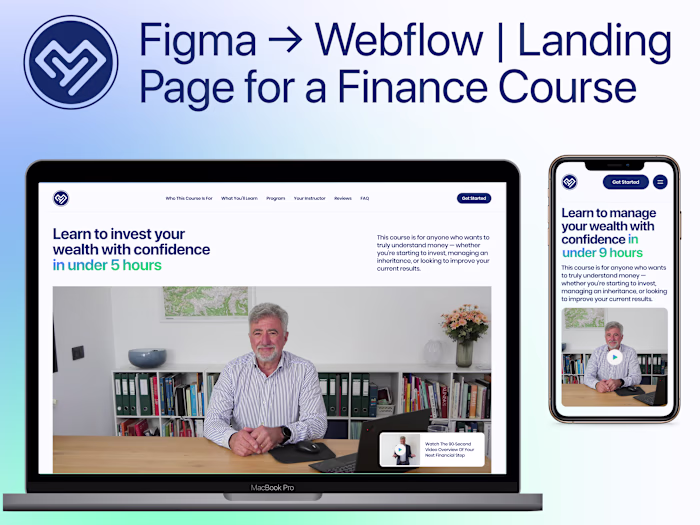 Figma → Webflow | Landing