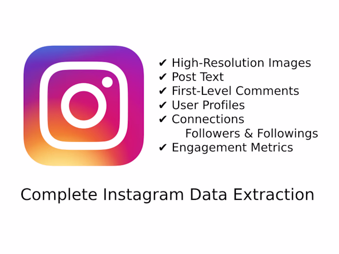 Automated Social Media (Instagram) Data Mining