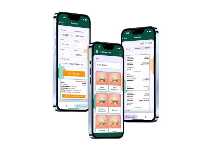 HIMS - Higher Education ERP iOS App Development