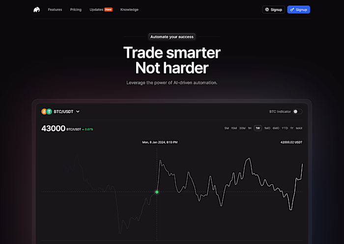 Web3 website interface design showcase