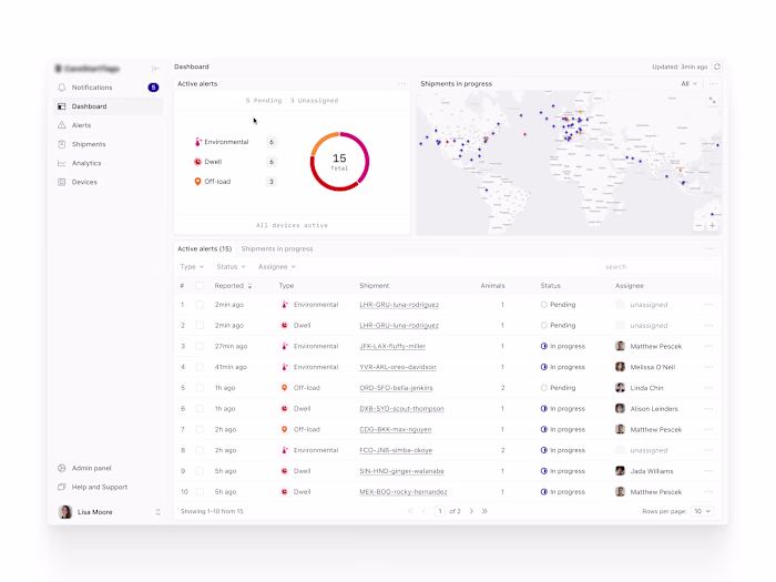 Animal transport and pet relocation services platform