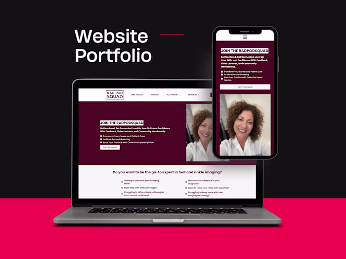 WordPress Website For Radiology Course - Rad Pod Squad