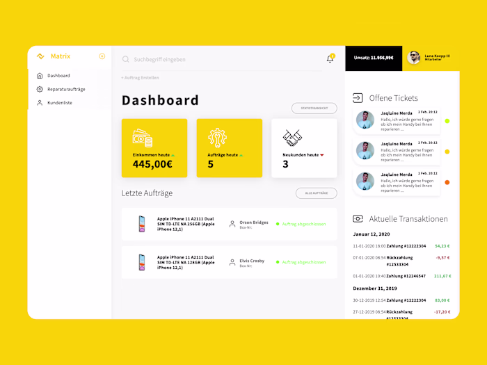 Matrix phone repair SaaS