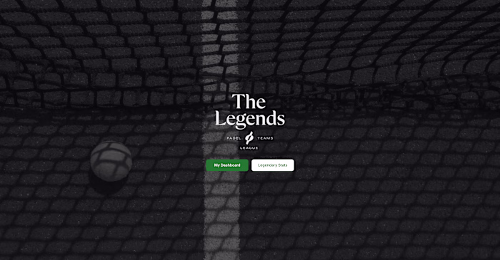 The Legends | Padel League Management Tool