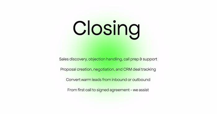 Sales Closing Strategy and Execution