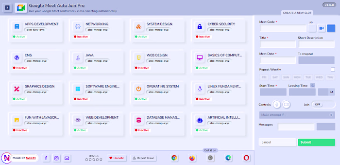 Google Meet Auto Join Pro Extension Development