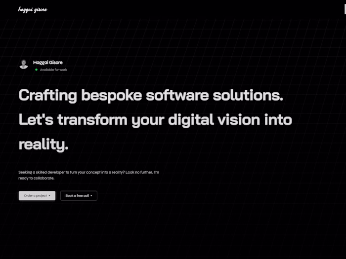 Haggai Gisore Portfolio