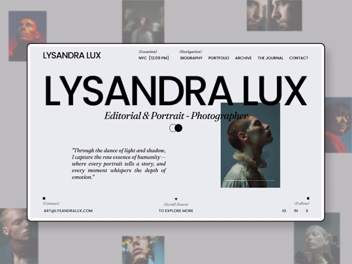 LYSANDRA — Professional Photography Framer Portfolio